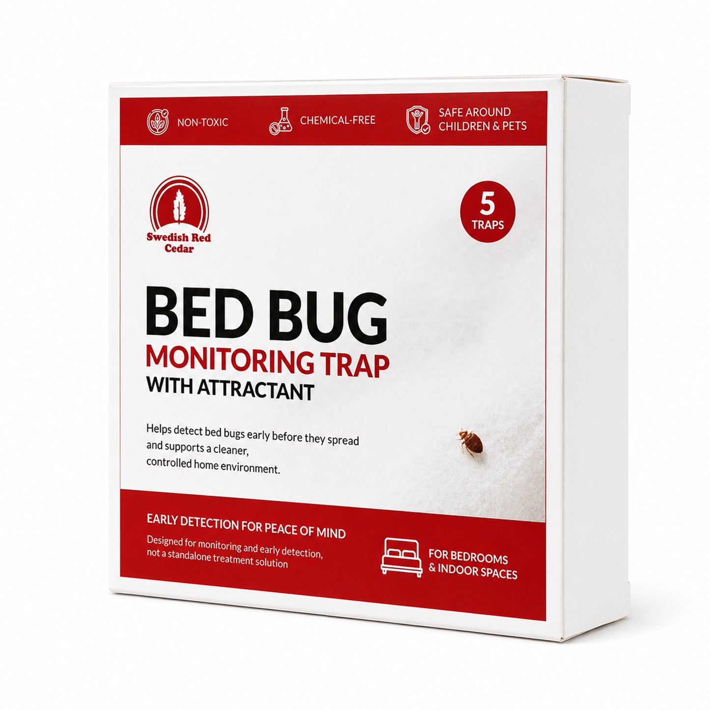 Bed Bug Trap with Lure (5 Traps)