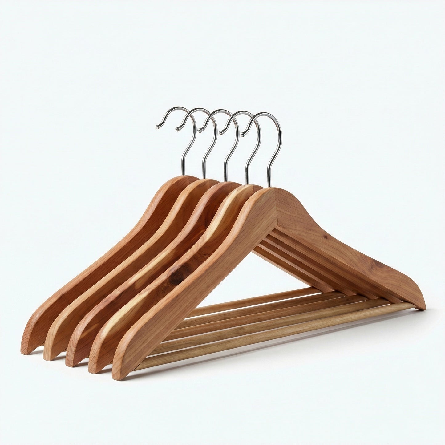 Cedarwood Clothes Hanger with Trouser Bar
