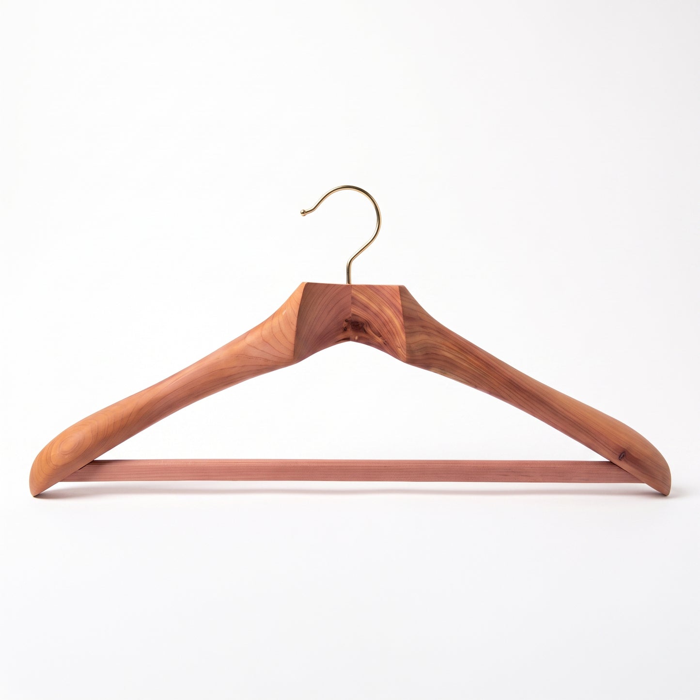 Premium Swedish red cedar suit and jacket hanger with wide contoured shoulders