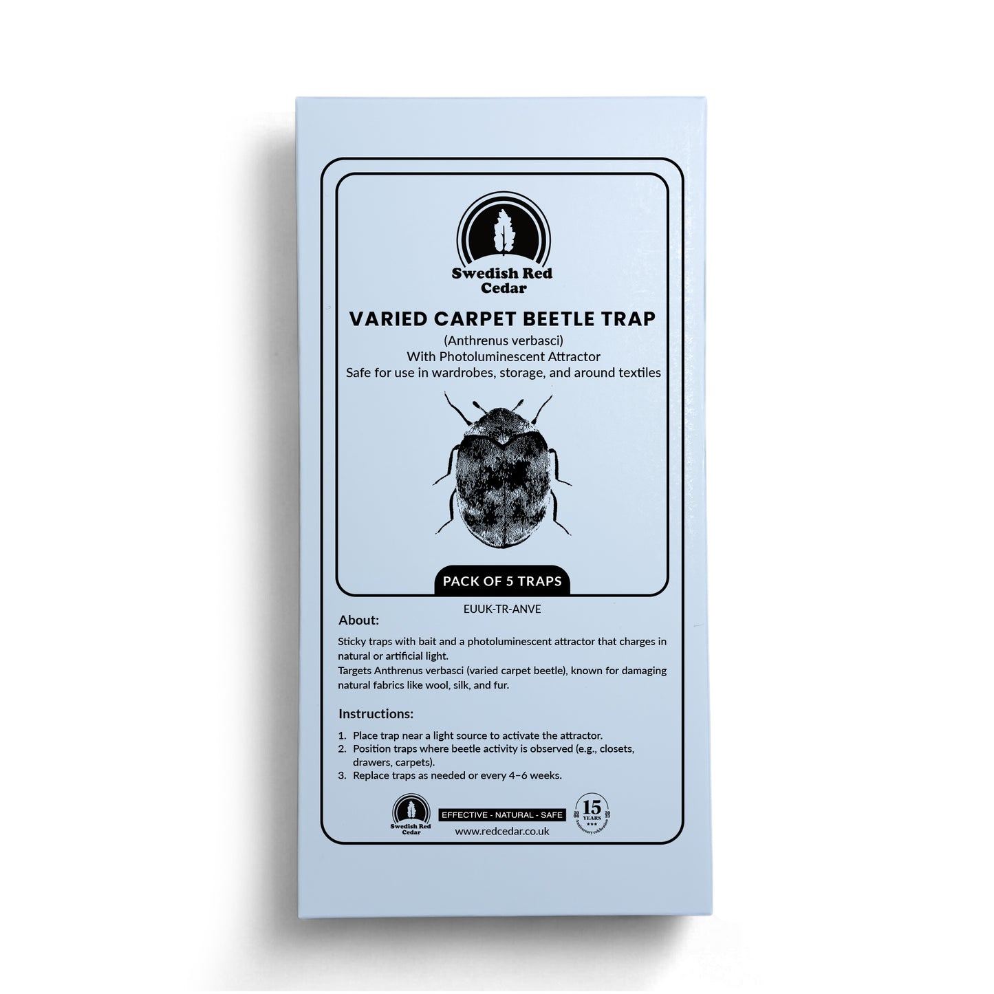 Varied Carpet Beetle Trap - 5 Traps (Premium)