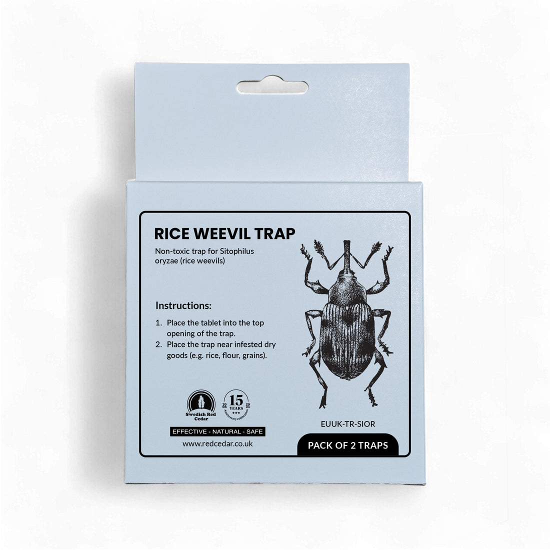 Chinese Rice Trap Rice Weevil Trap (2 Traps) – Non-Toxic Food Storage Protection ...