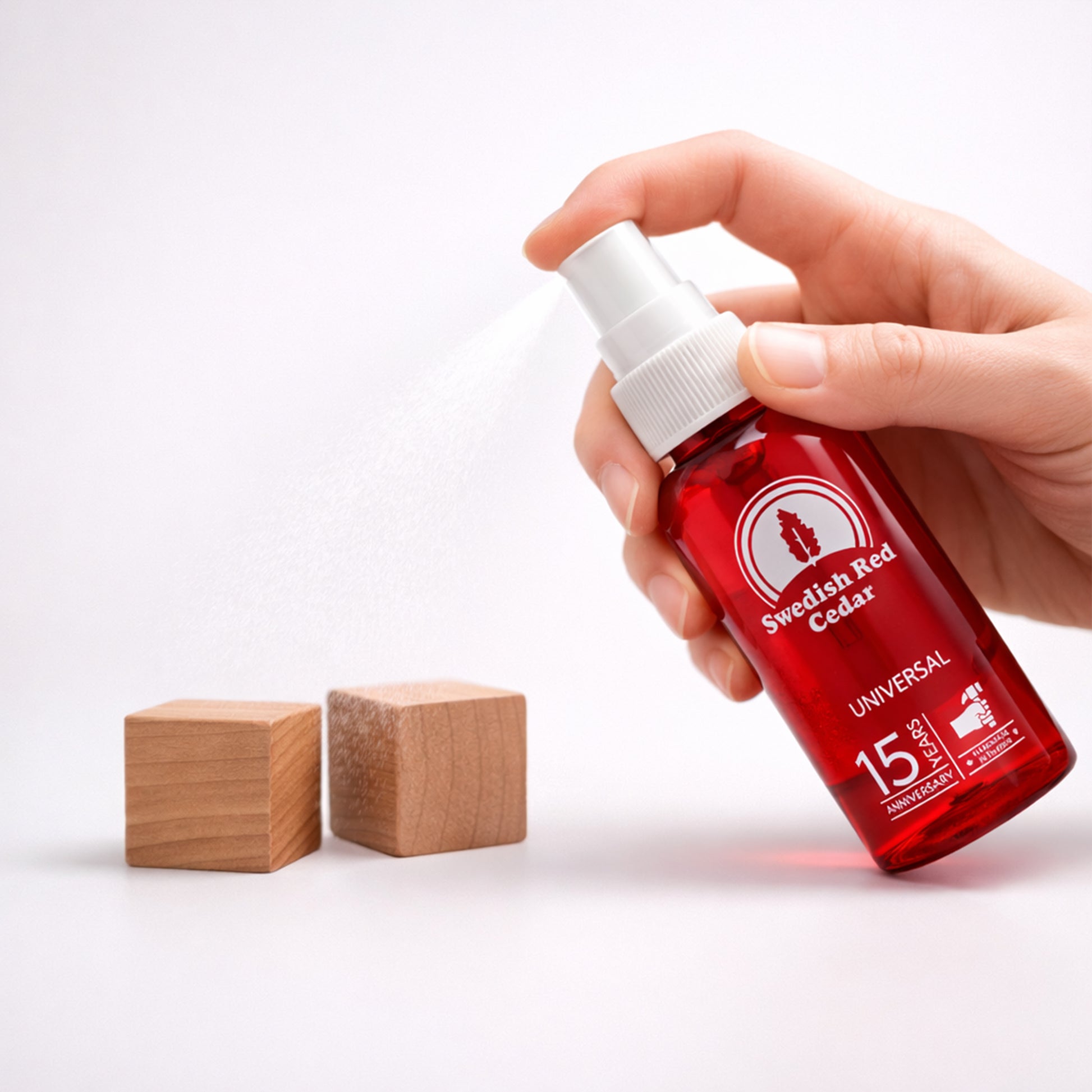 Swedish red cedar oil spray refreshing cedarwood blocks
