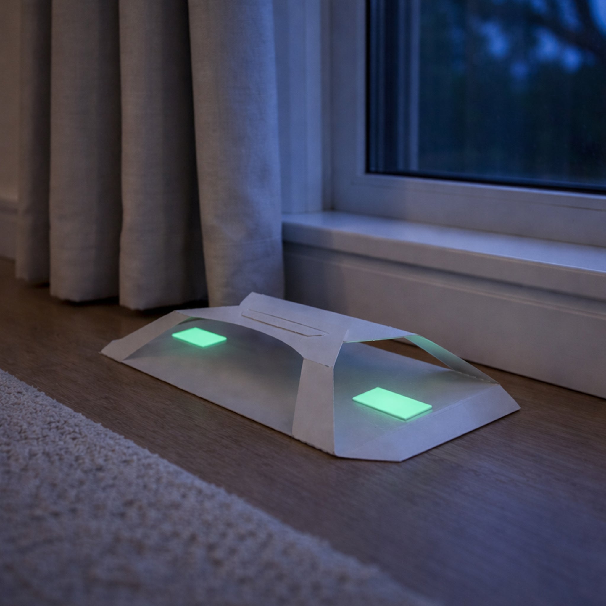 Non-toxic varied carpet beetle monitoring trap with light attractor