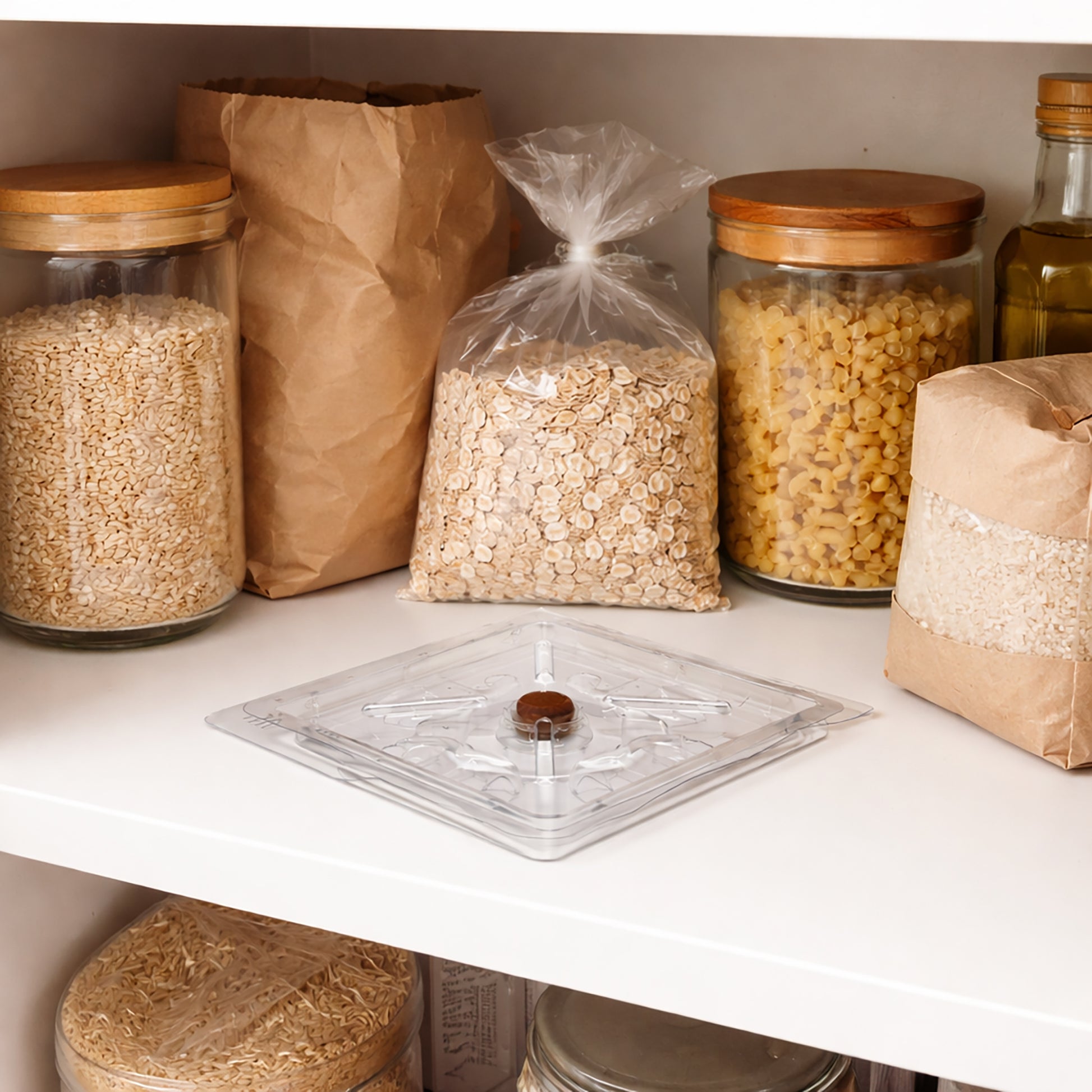 Wheat and grain weevil trap placed near cupboard and food storage